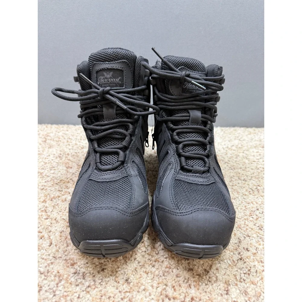 Thorogood Gen-flex2‎ Tactical Boots Men's Black Composite Toe Side Zip 6M